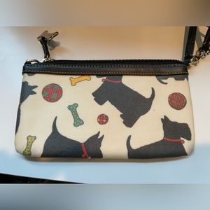 Dooney & dourke dog themed small clutch